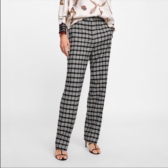 Zara | Plaid Pants - Picture 2 of 4